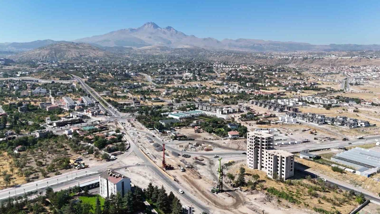 Meteoroloji katlı kavşağı çalışmaları sürüyor
