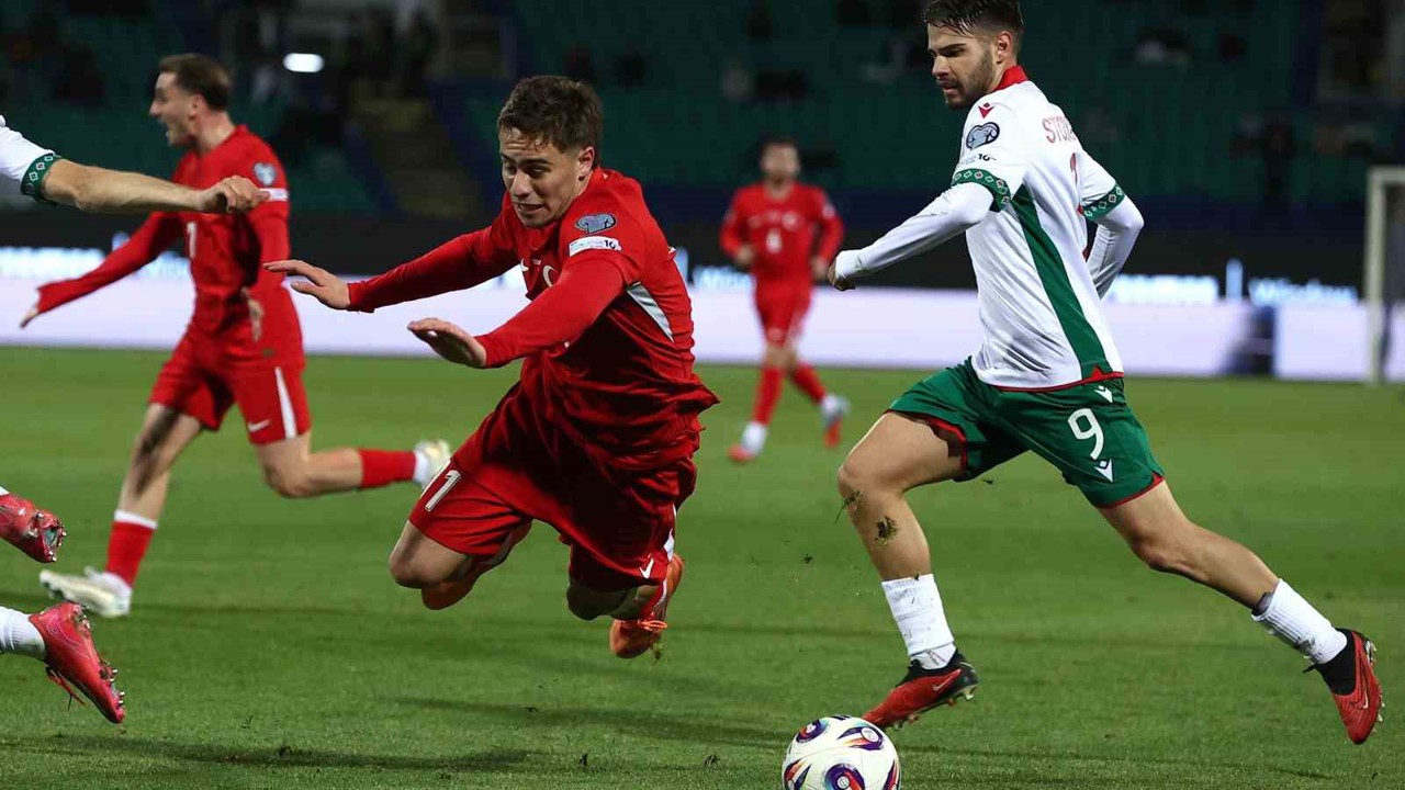 2026 Dünya Kupası Avrupa Elemeleri: Bulgaristan: 1 - Türkiye: 1 (İlk yarı)
