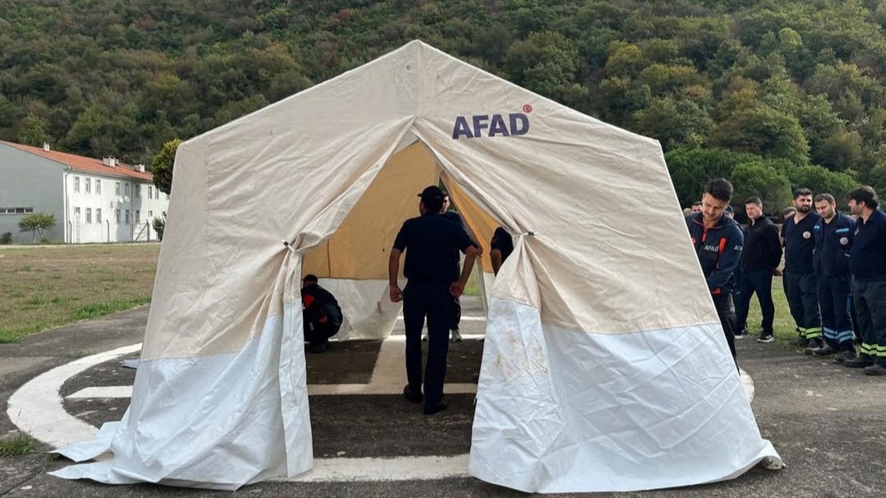 AFAD’dan çadır kurma eğitimi
