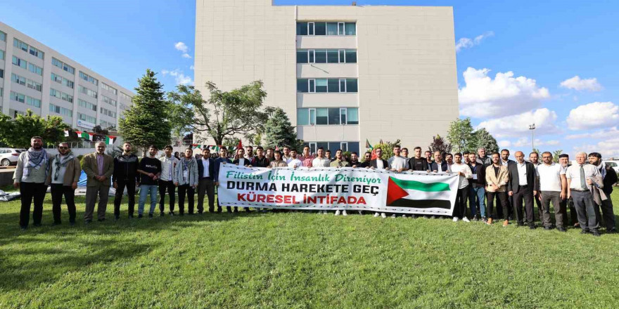 GİBTÜ öğrencilerinden Gazze’ye destek için 'Çadır Nöbeti'