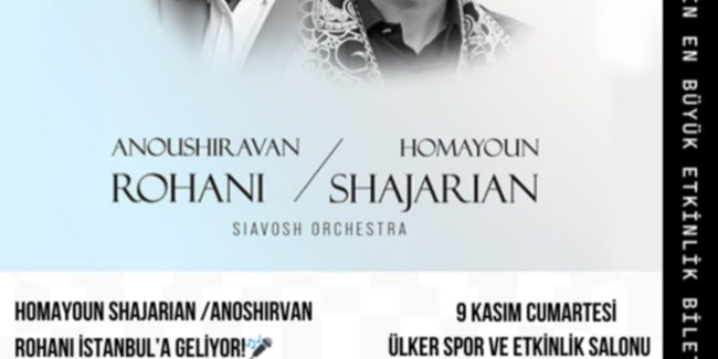 İran müziğinin iki ustası 9 Kasım’da İstanbul’da