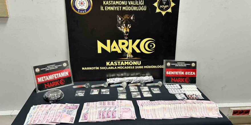 Kastamonu’da uyuşturucu ile yakalanan 3 şahıs gözaltına alındı