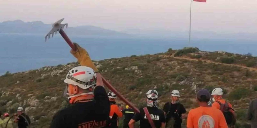 MAG AME gönüllüleri Datça yangını söndürülmesine katkı verdi