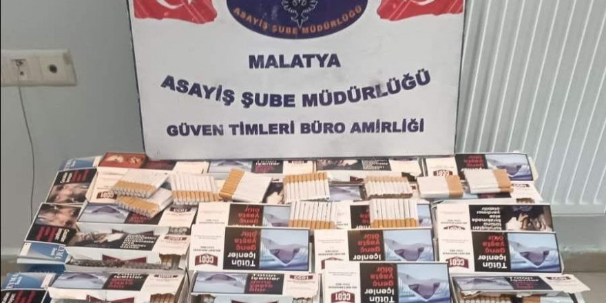 Malatya’da 120 bin adet kaçak sigara ele geçirildi