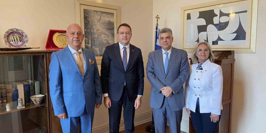 Marmaris Ticaret Odası yönetimi Yunanistan Başkonsolosu Kostas ile görüştü
