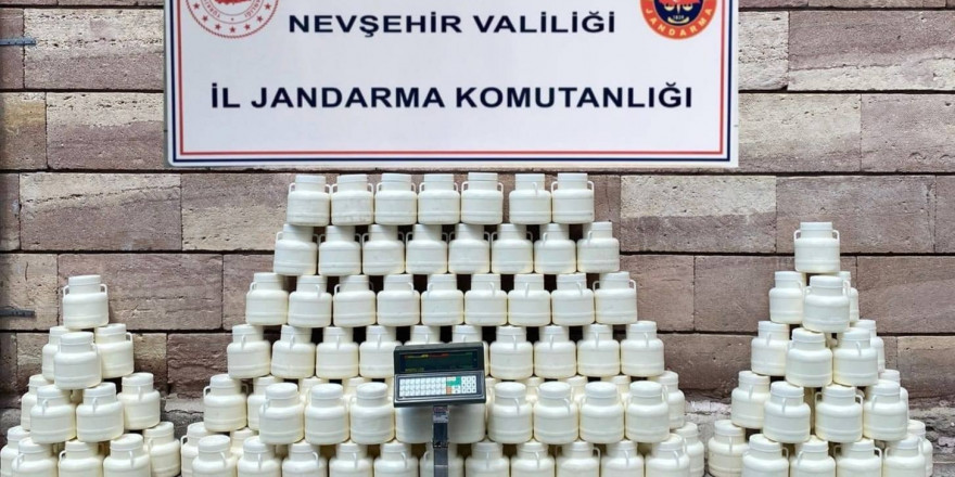 Nevşehir’de içeriği değiştirilmiş 492 kilo peynir yakalandı