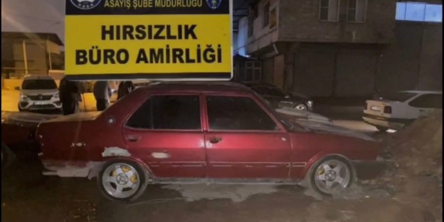Osmaniye’de çaldıkları otomobilleri il dışında parçalayıp satan hırsızlar yakalandı