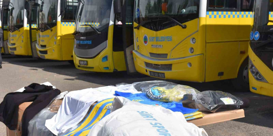 Siirt Belediyesi halk otobüsleri sarı maviye boyandı