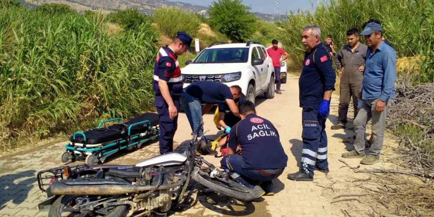 Su tankeri ile çarpışan motosiklet sürücüsü yaralandı