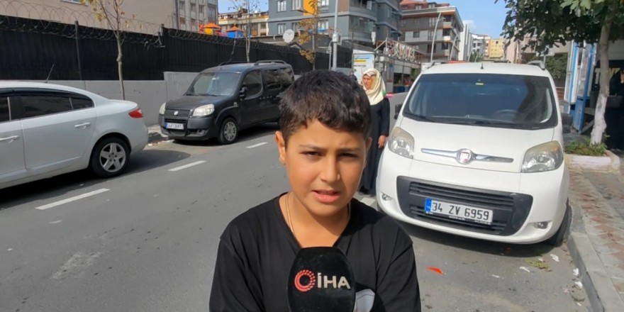 Sultangazi’de aracın el frenini çekip faciayı önleyen 13 yaşındaki çocuk o anları anlattı