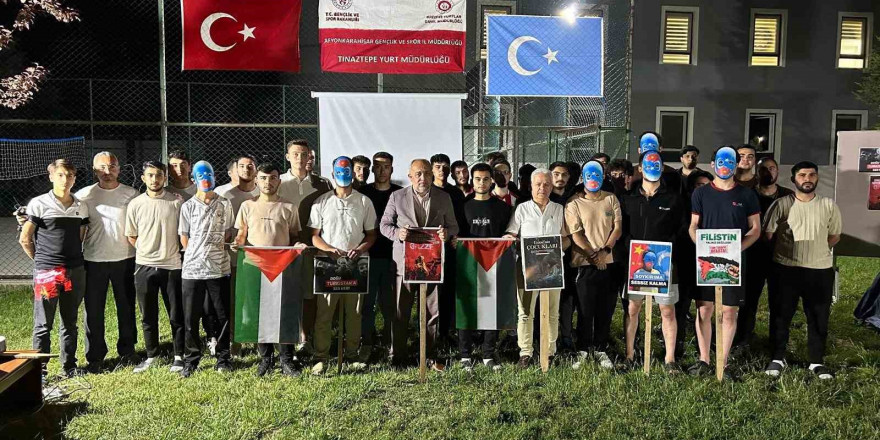 Üniversite öğrencilerden Filistin ve Doğu Türkistan için farkındalık etkinliği