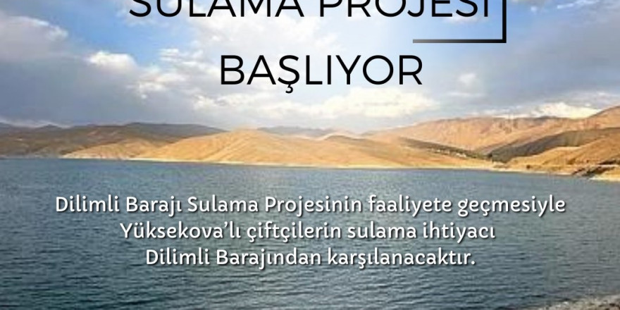 Vali Çelik 'Dilimli Barajı 1. Kısım Sulama Projesi ihale edildi'