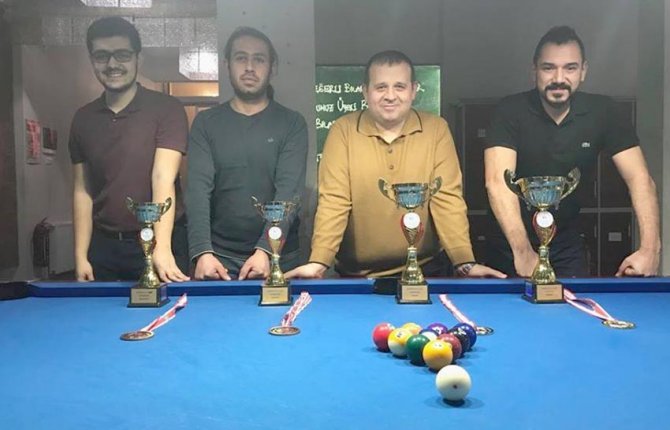 Kayseri 10 Top Bilardo şampiyonası sona erdi