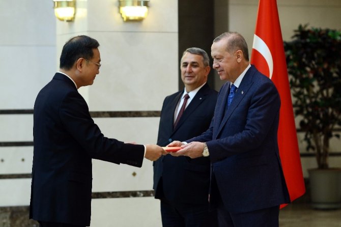 Cumhurbaşkanı Erdoğan, Çin Büyükelçisini kabul etti