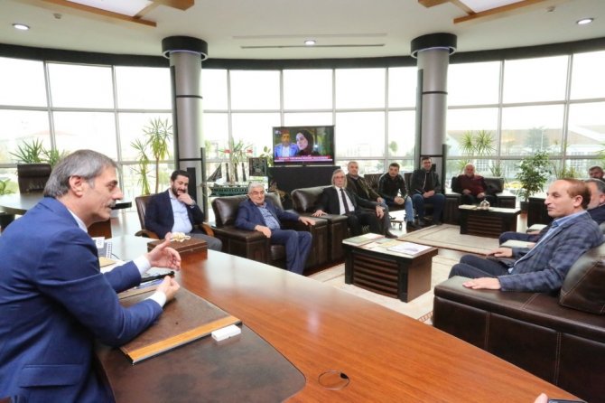 Başkan Alemdar, SAMOB Başkanı Durak’ı ağırladı