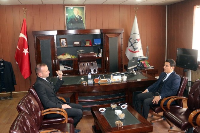 Diyadin Kaymakamı ve Belediye Başkanı Öner, Tekin’i ziyaret etti