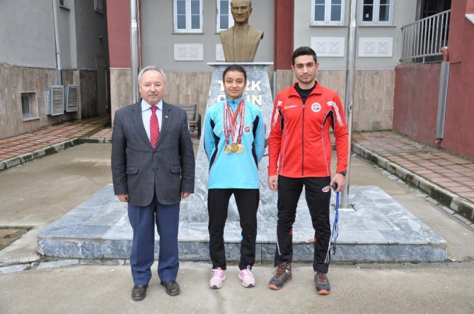 Genç atlet 3 yılda 5 kez Türkiye şampiyonu oldu