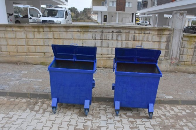 Nazilli’de çöp konteynerleri yenilendi