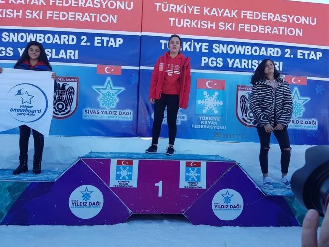 Sivas Snowboard Yarışlarından 8 Madalya