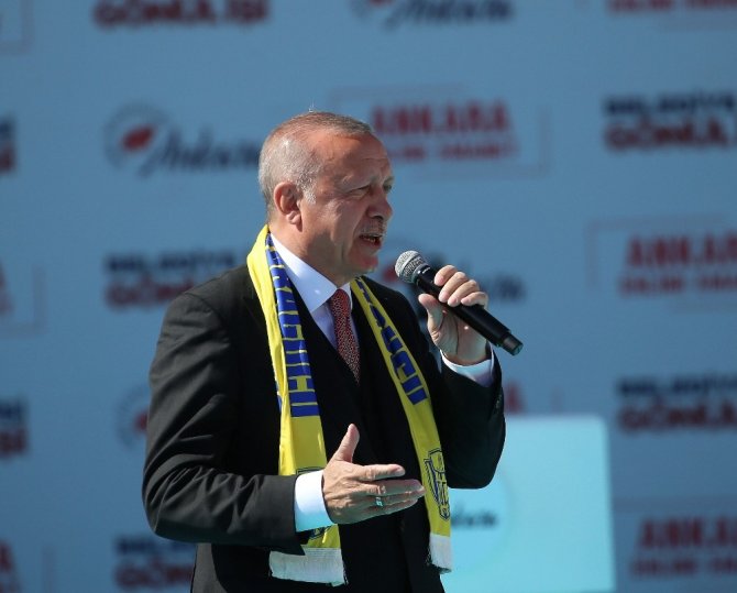 Cumhurbaşkanı recep Tayyip Erdoğan: "Bu seçim milli irade yüzsüzleri için son olacak."