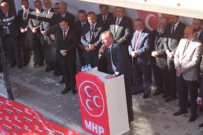 MHP İl Başkanı Yüksel Aydın Tosya’da konuştu