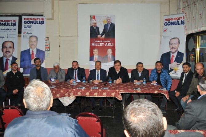 Akşehir Cumhur İttifakı seçim ziyaretlerini sürdürüyor