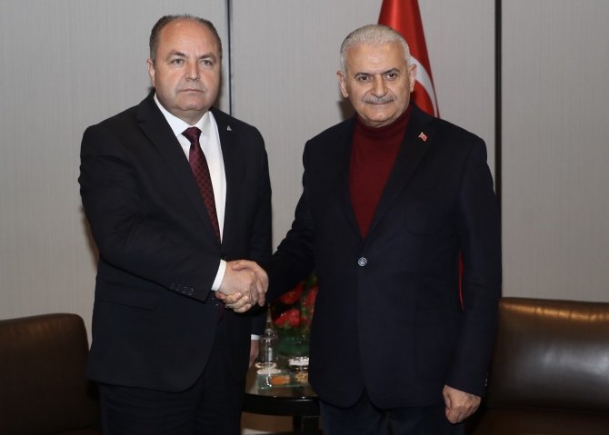 Binali Yıldırım, Anavatan Partisi Genel Başkanı İbrahim Çelebi ile görüştü