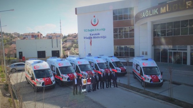 Karabük’e 6 adet yeni 112 ambulansı