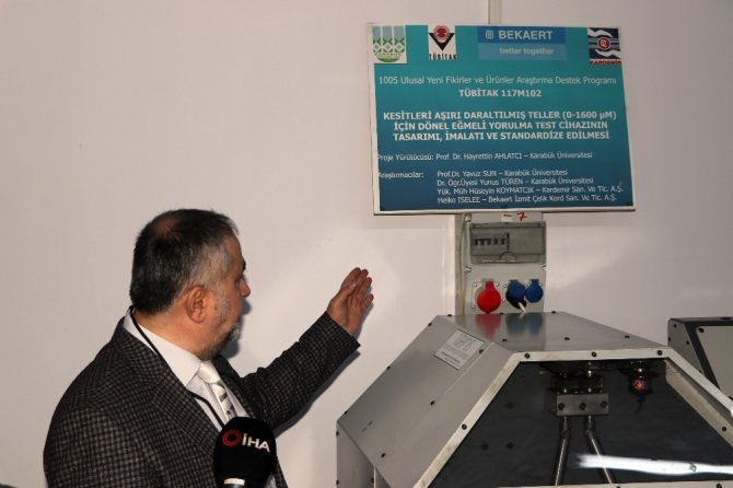 Türkiye’deki ilk yorulma cihazı KBÜ tarafından yapıldı