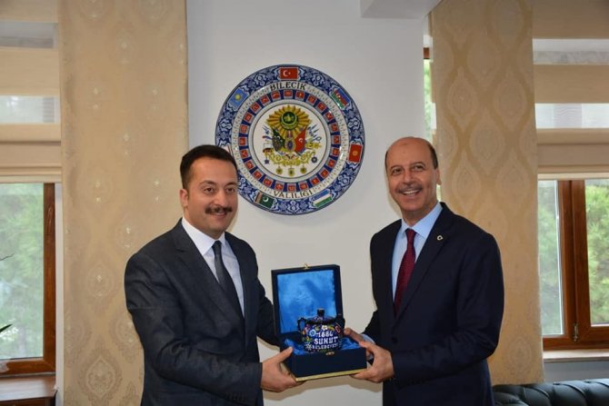 Başkan Bozkurt ve Kaymakam Kaya’dan Vali Şentürk’e ziyaret
