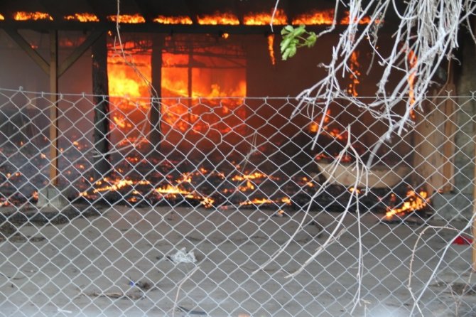 Datça’da restoran yangını