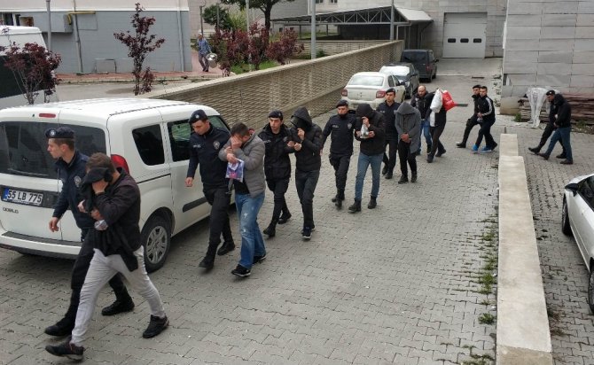 Samsun’da "torbacı" operasyonunda 12 kişi adliyede