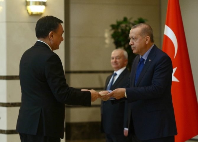 Cumhurbaşkanı Erdoğan, Kırgızistan Büyükelçisini kabul etti