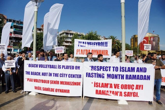 Aydın’da STK’lardan Ramazan ayında plaj voleybolu tepkisi