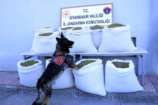 Diyarbakır’da takibe alınan araçta 346 kilogram esrar ele geçirildi