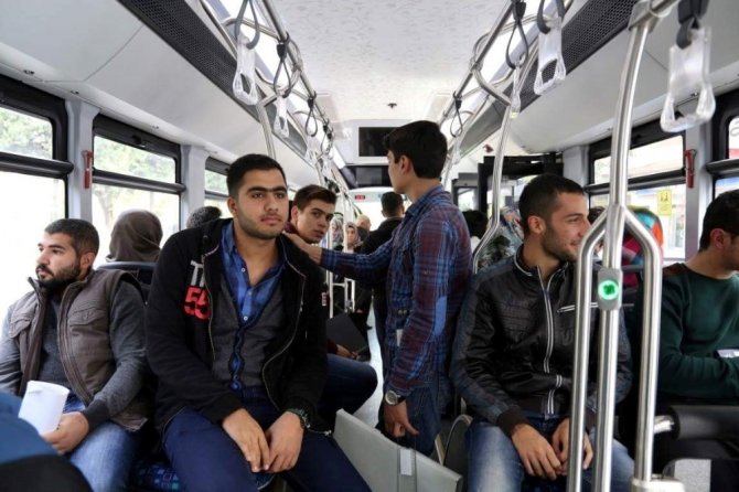 Sınav gününde belediye otobüsleri ücretsiz hizmet verecek