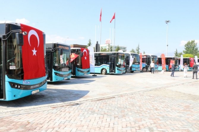 Erzincan’da toplu taşımaya 10 yeni araç eklendi