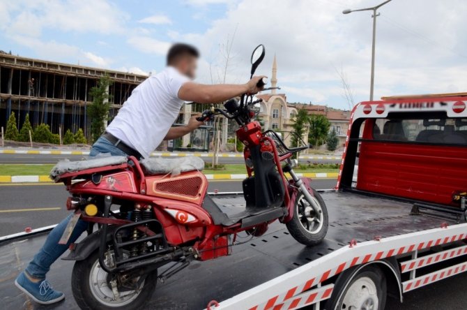 Nevşehir’de 19 motosiklet trafikten men edildi