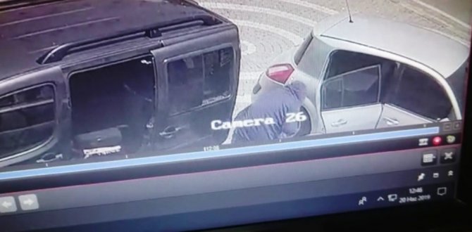 Sivas’ta yakalanan hırsızların soygun anı kamerada