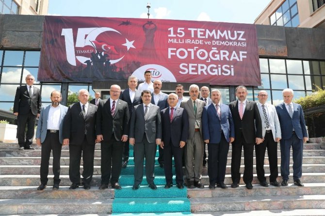 "15 Temmuz Milli İrade ve Demokrasi Fotoğraf Sergisi" ATO’da açıldı