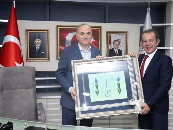 Başkan Özcan’dan Başkan Özlü’ye ziyaret