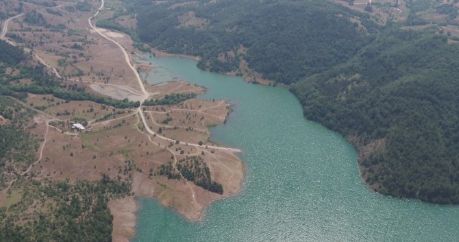 Bursa’nın barajlarına drone ile kontrol