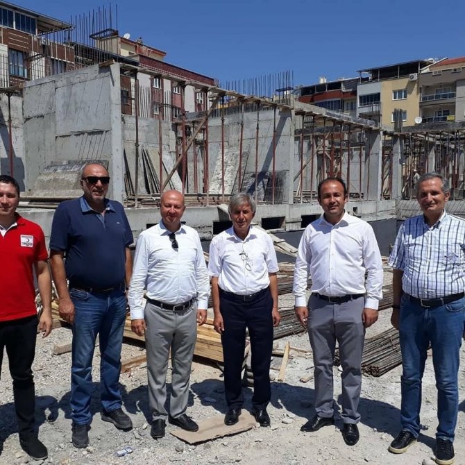 Türk Kızılay İlkokulu inşaatı tüm hızı ile devam ediyor