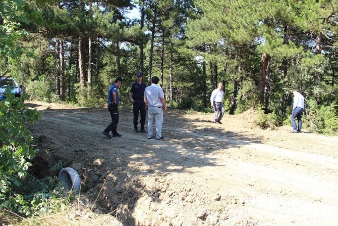 Dumlupınar’da Kızılcaköy Gölet yolu alt yapı çalışmaları tamamlandı