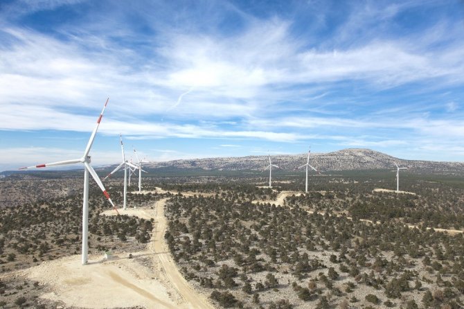 Hasanoba RES rüzgârdan elektrik üretimine başladı
