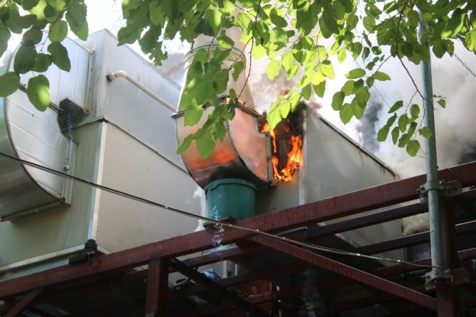 Denizli’deki restoranda çıkan yangında zarar 50 bin TL