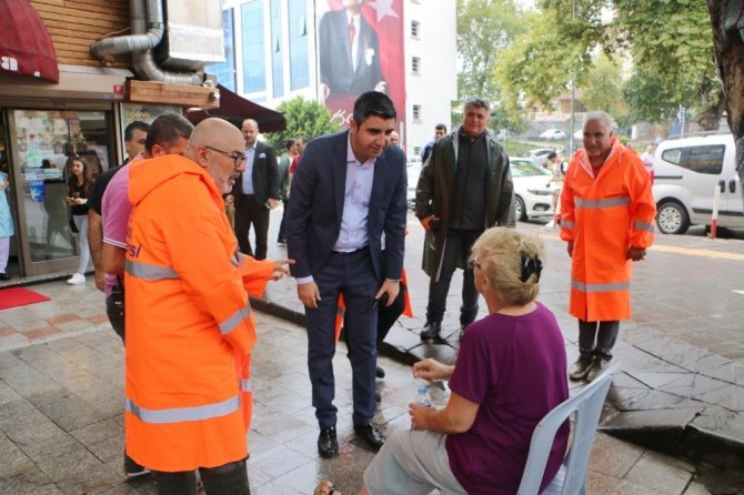 Başkan Gökhan Yüksel, Ankara Caddesi’nde yağış sırasında alınan tedbirleri denetledi