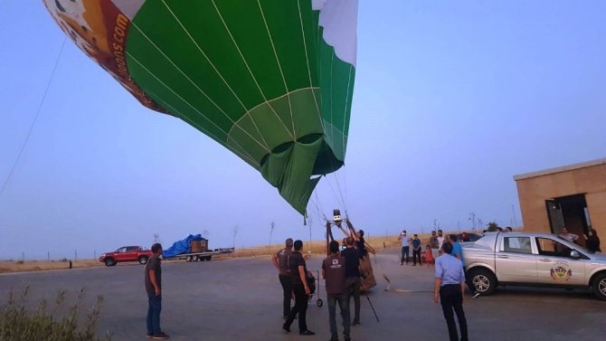 Göbeklitepe’de sıcak hava balonu havalandı
