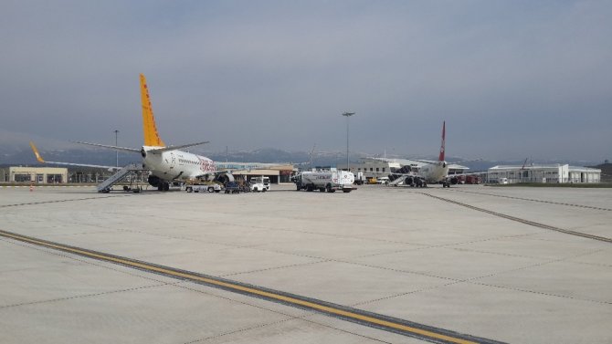 Amasya Havalimanında 12 bin 977 yolcuya hizmet verildi