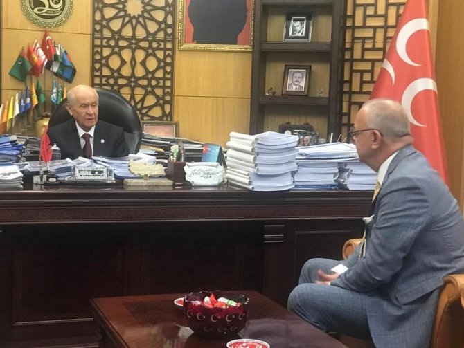 Başkan Ergün MHP Lideri Bahçeli’yi ziyaret etti